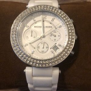 Michael Kors Women's MK5188 Ceramic Watch - White